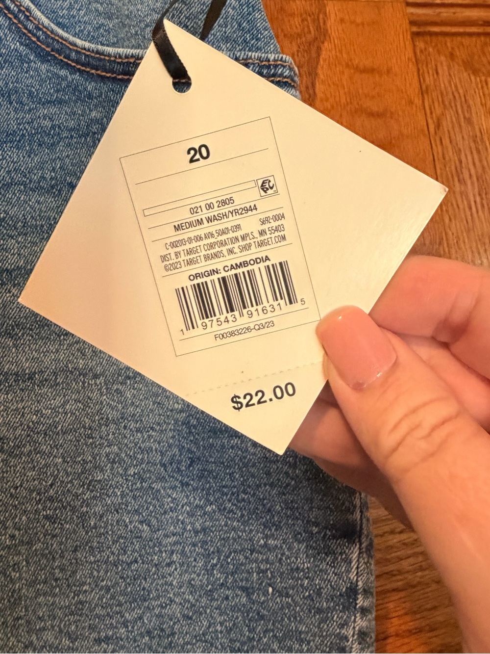 Ava & Viv Light Blue Denim Shorts NWT - Picture 8 of 8